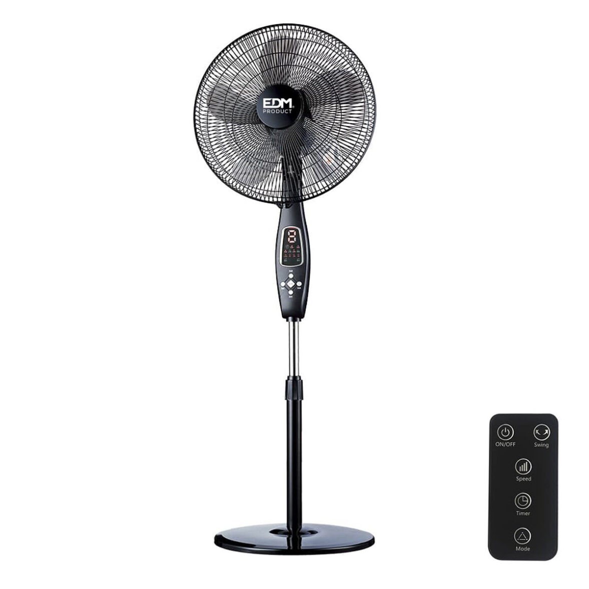 Ventilador de Pie EDM 33967 Negro 60 W