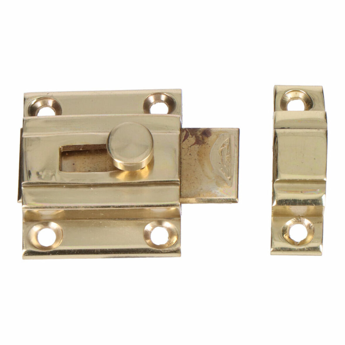 Pestillo de puerta EDM 85082 Dorado Acero Latón pulido 25 mm 35 mm 25mm Pasador