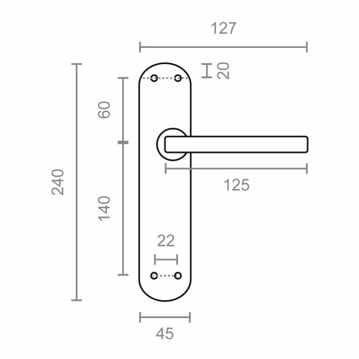 Juego de Manillas EDM 85434 606 24 x 4,5 cm - Imagen 3