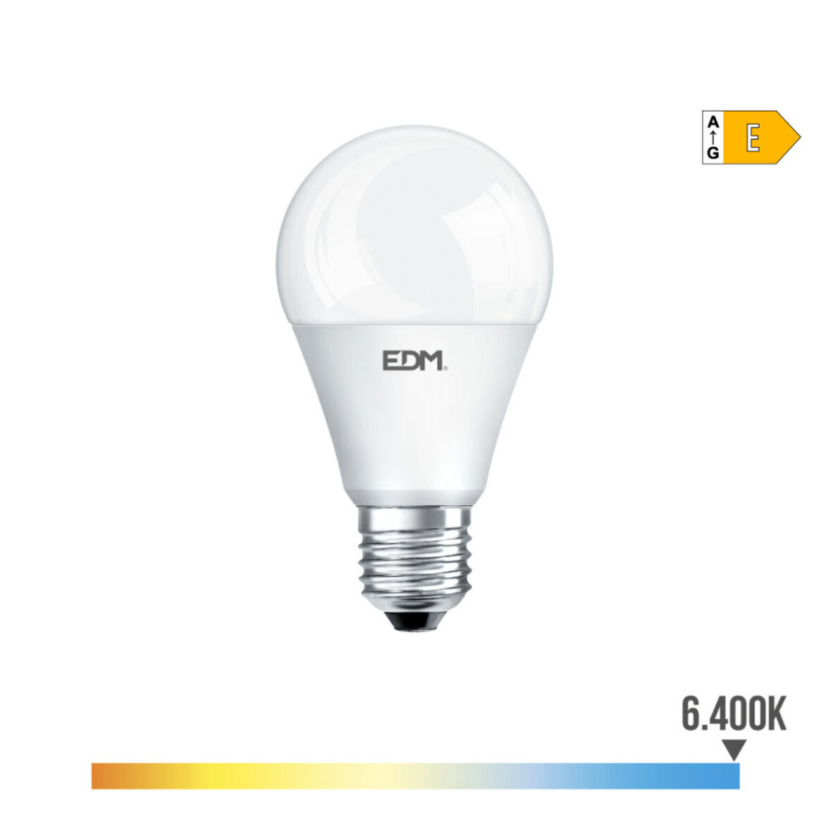 Bombilla LED EDM 98708 E 20 W 180 W E27 2200 lm 2100 Lm Ø 6,5 x 12,4 cm Ø 6,5 x 12,5 cm (6400 K) - Imagen 3