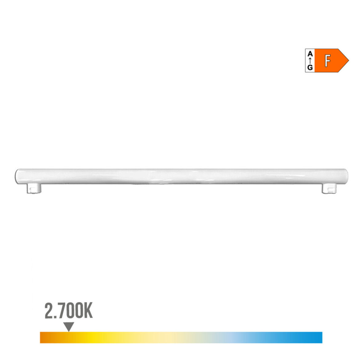 Tubo LED EDM 98809 Linestra F 18 W 120 W 115 W S14S 1800 Lm 1450 Lm Ø 3 x 100 cm (2700 K) - Imagen 4