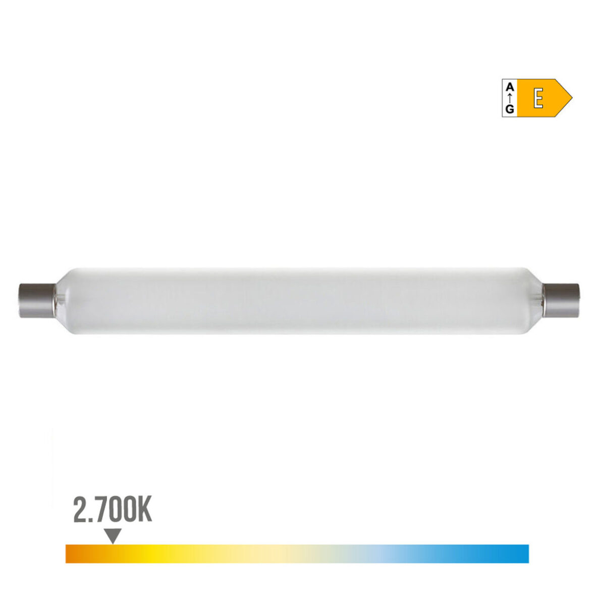 Tubo LED EDM 98815 Sofito E 75 W 8 W 700 lm 880 Lm Ø 3,8 x 31 cm (2700 K) - Imagen 3