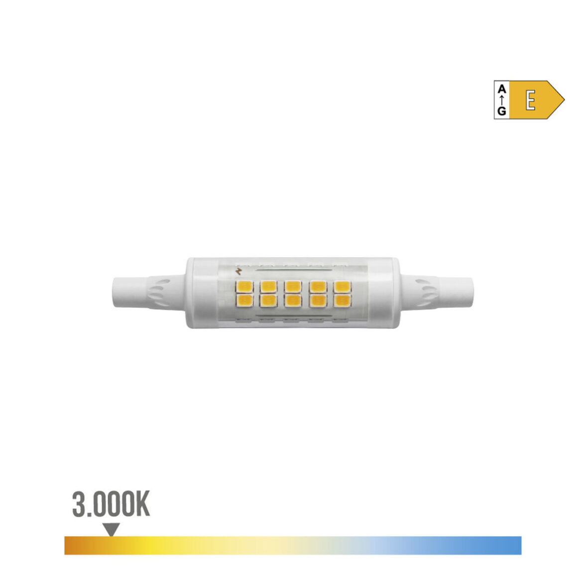 Bombilla LED EDM 98980 E 5,5 W 45 W 55 W R7s 600 lm 720 Lm 1,5 x 7,8 cm Ø 1,5 x 7,8 cm Lineal (3200 K) - Imagen 4
