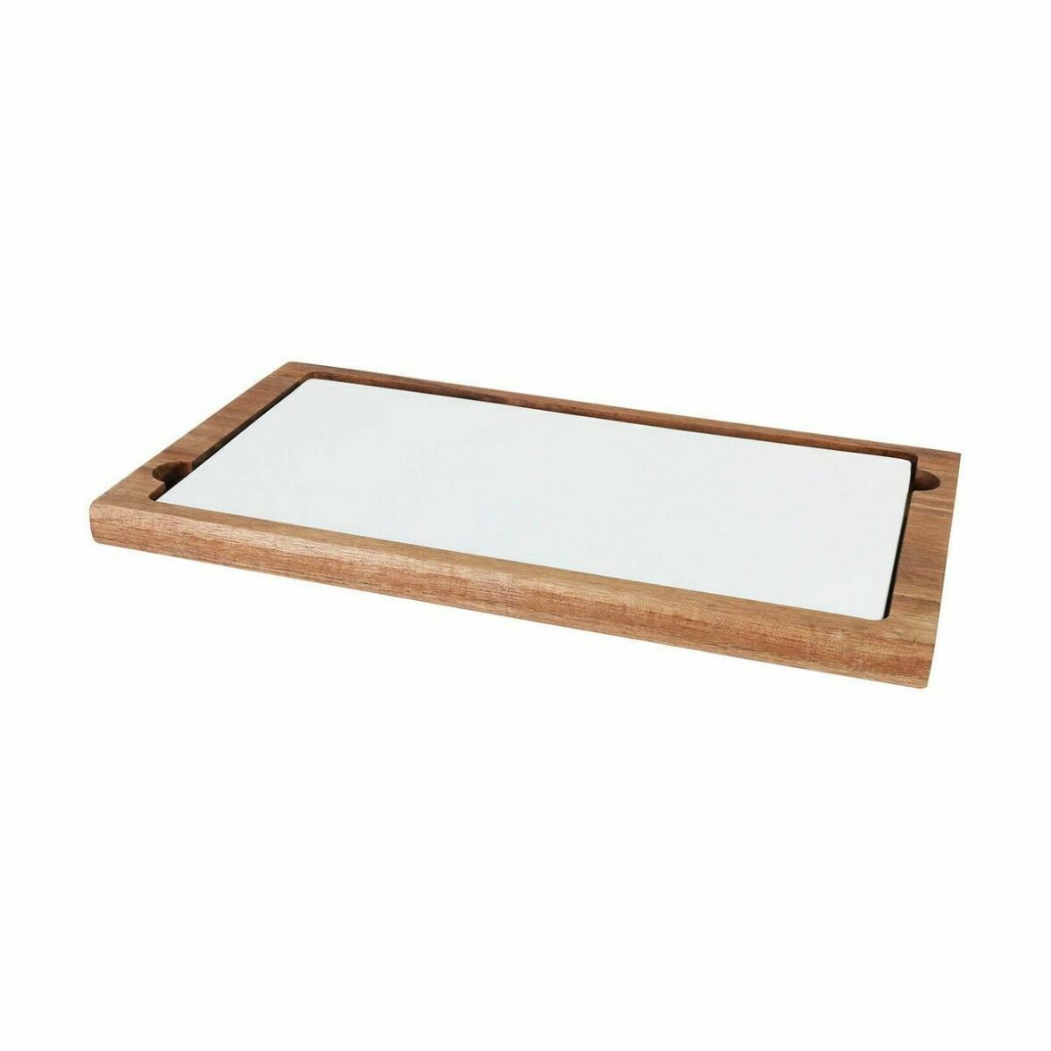 Bandeja de Aperitivos Viejo Valle Bayahibe Madera de acacia 37 x 20 x 2 cm (4 Unidades) - Imagen 3