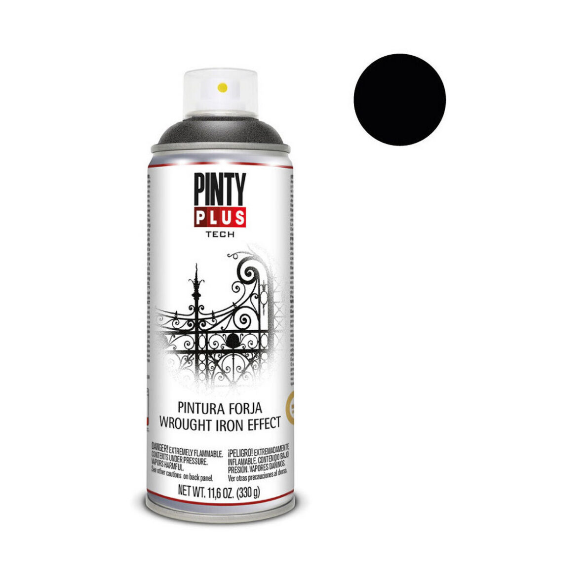 Pintura en spray Pintyplus Tech FJ104 Forja 400 ml Negro - Imagen 3