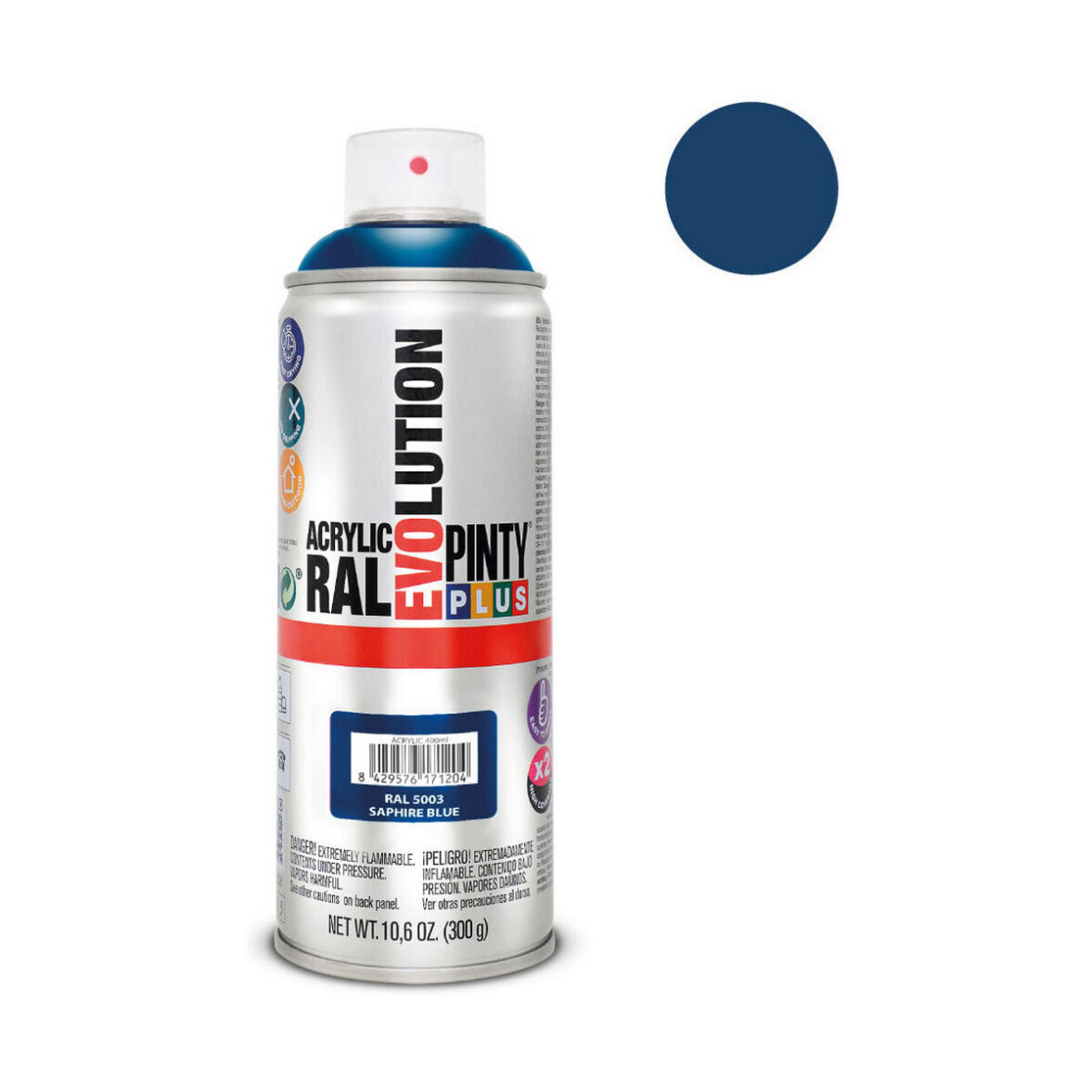 Pintura en spray Pintyplus Evolution RAL 5003 400 ml Zafiro - Imagen 3