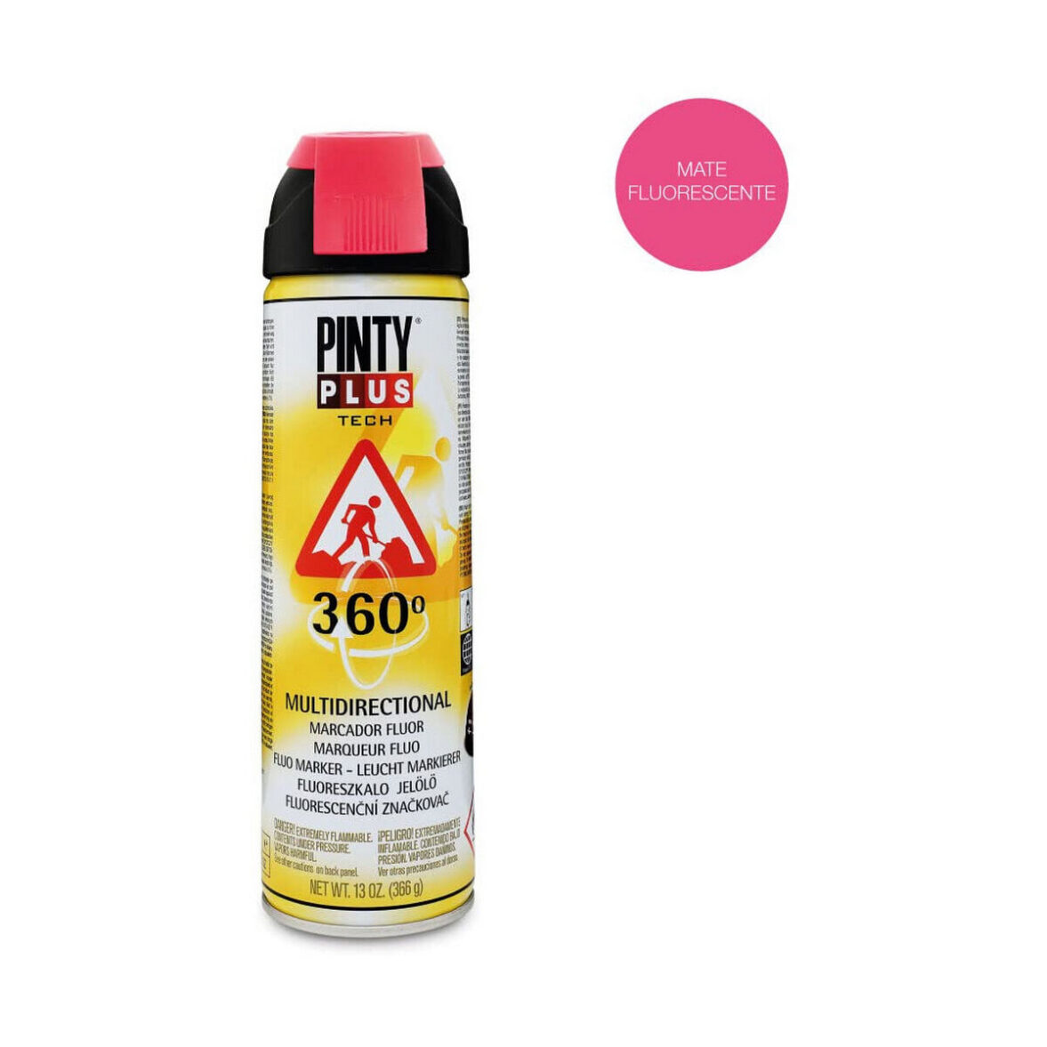 Pintura en spray Pintyplus Tech T107 360º Rojo 500 ml - Imagen 3