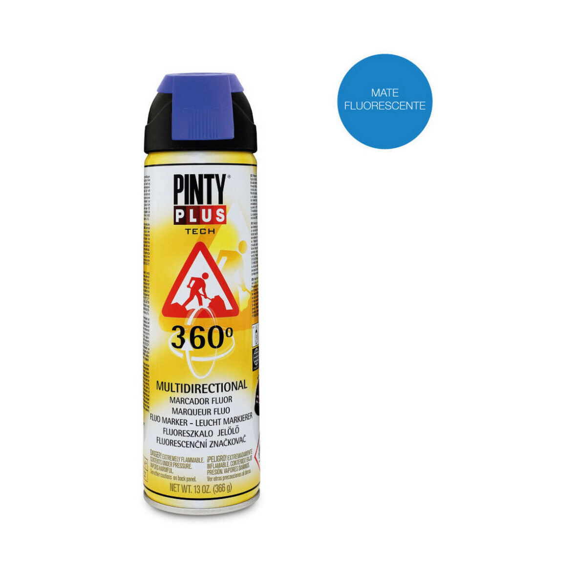 Pintura en spray Pintyplus Tech T118 360º Azul 500 ml - Imagen 3