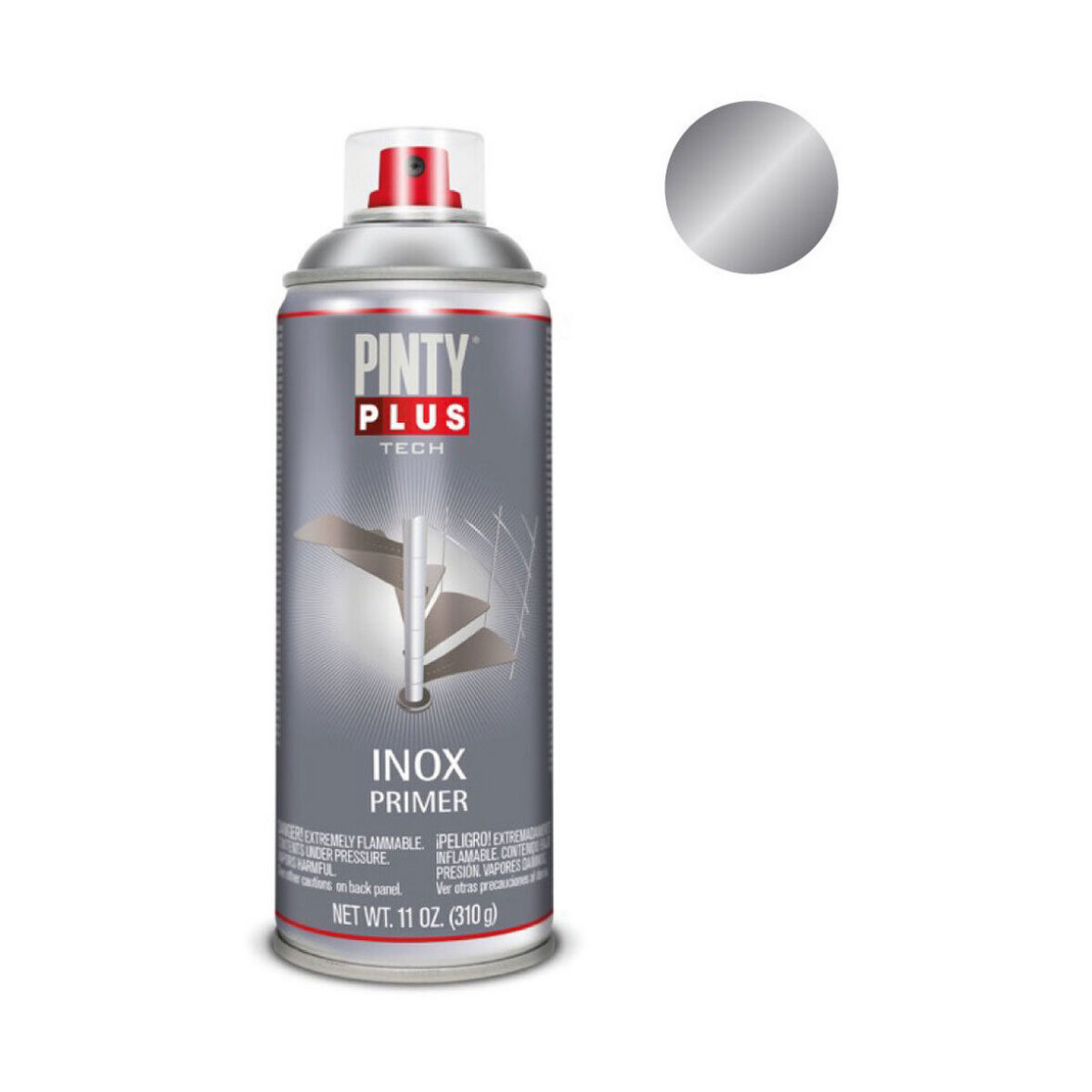 Pintura en spray Pintyplus Tech I150 400 ml 310 ml Imprimación Plateado - Imagen 3