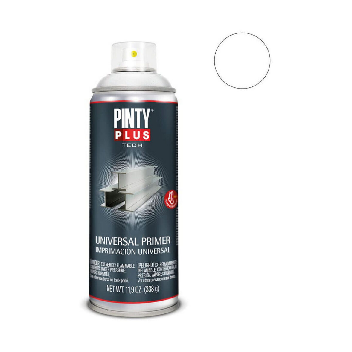 Pintura en spray Pintyplus Tech I101 Universal 400 ml Imprimación Blanco - Imagen 3