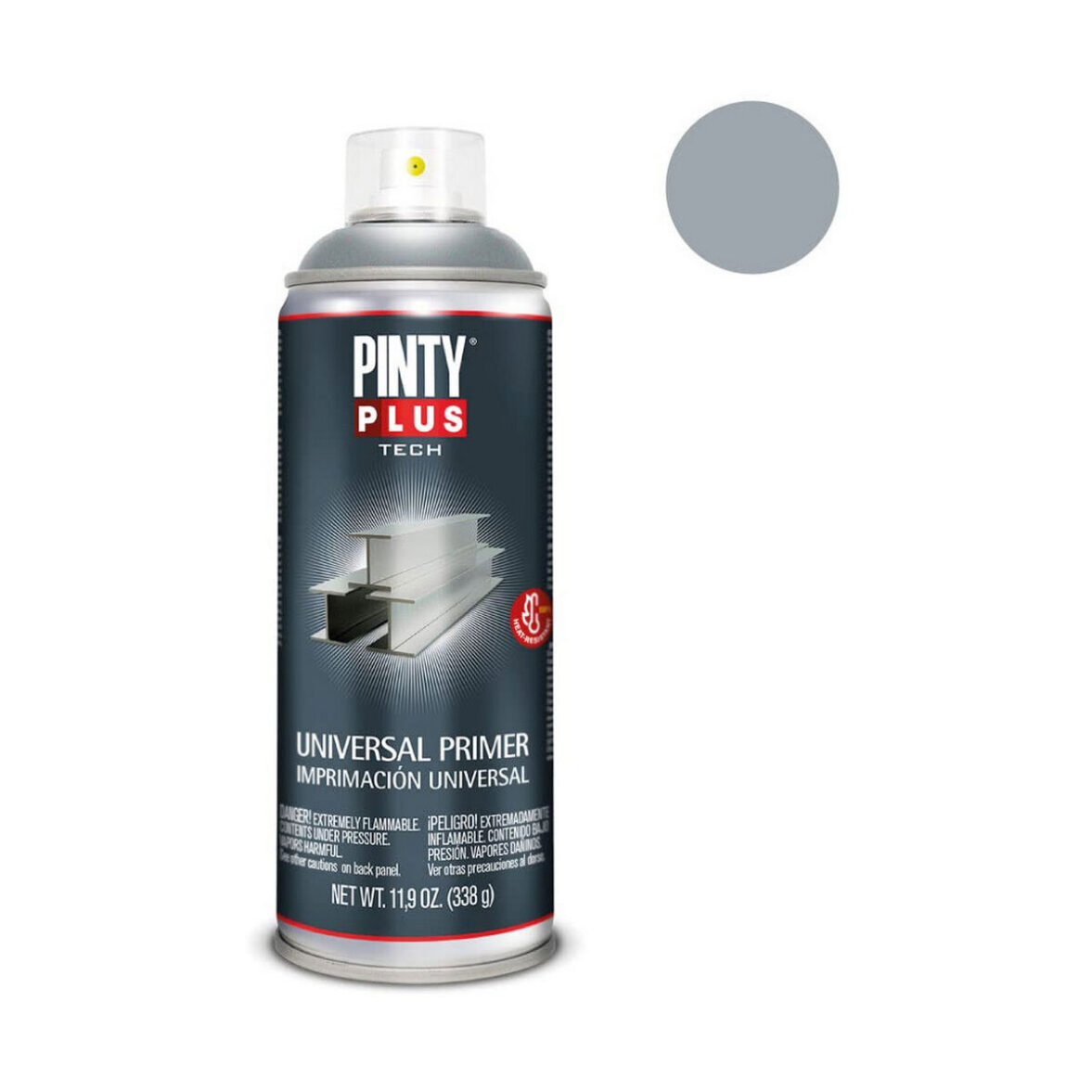 Pintura en spray Pintyplus Tech I113 Universal 400 ml Imprimación Gris - Imagen 3