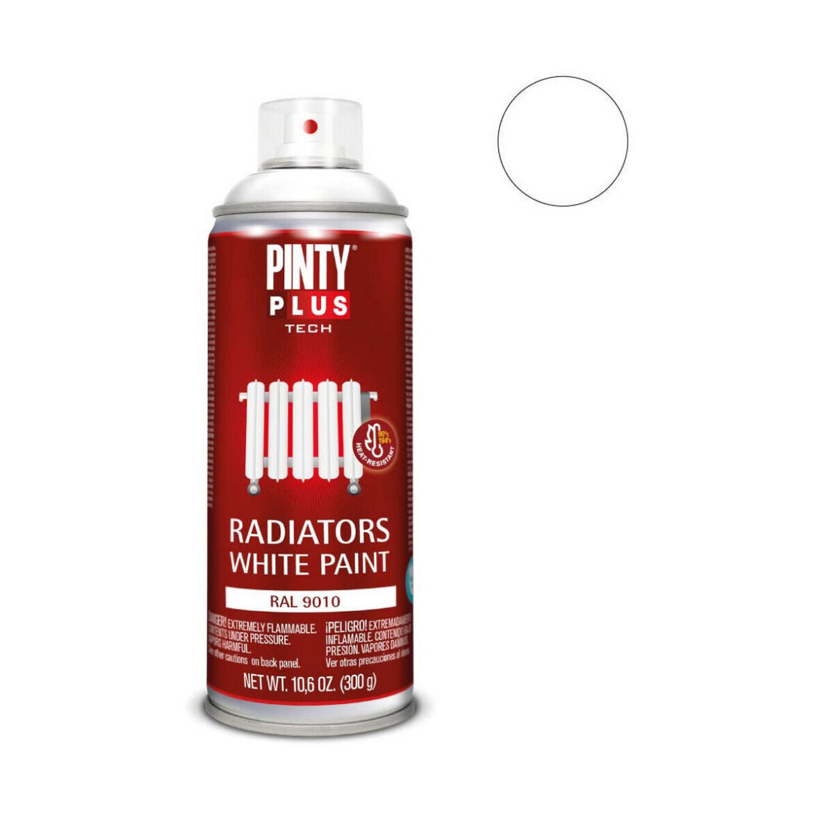Pintura en spray Pintyplus Tech RAL 9010 400 ml Radiador Blanco - Imagen 3