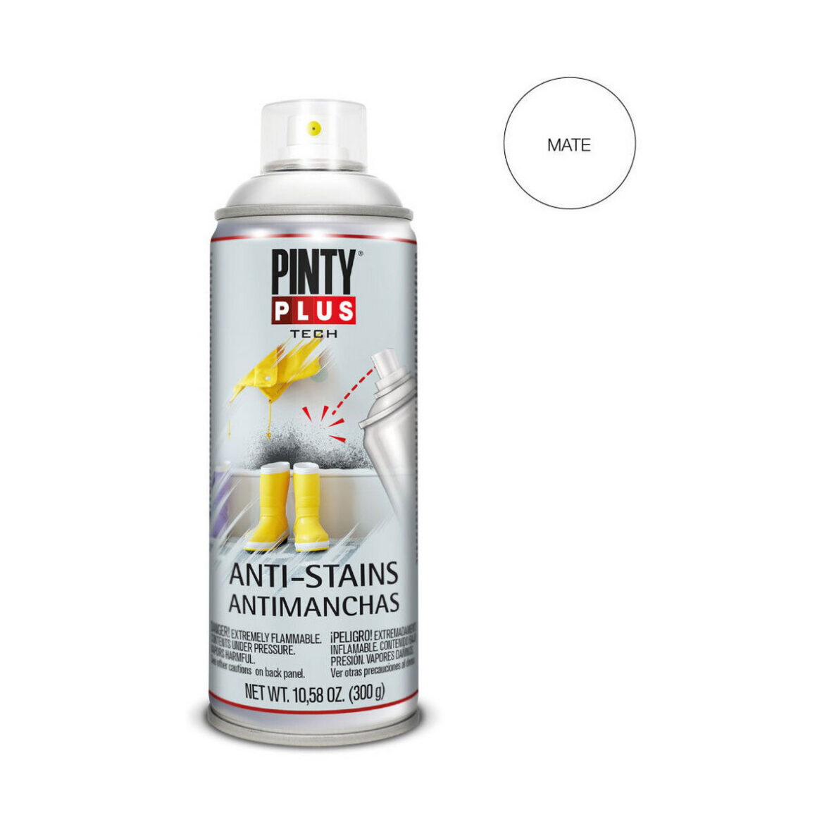 Pintura en spray Pintyplus Tech X101 400 ml Antimanchas Blanco - Imagen 3