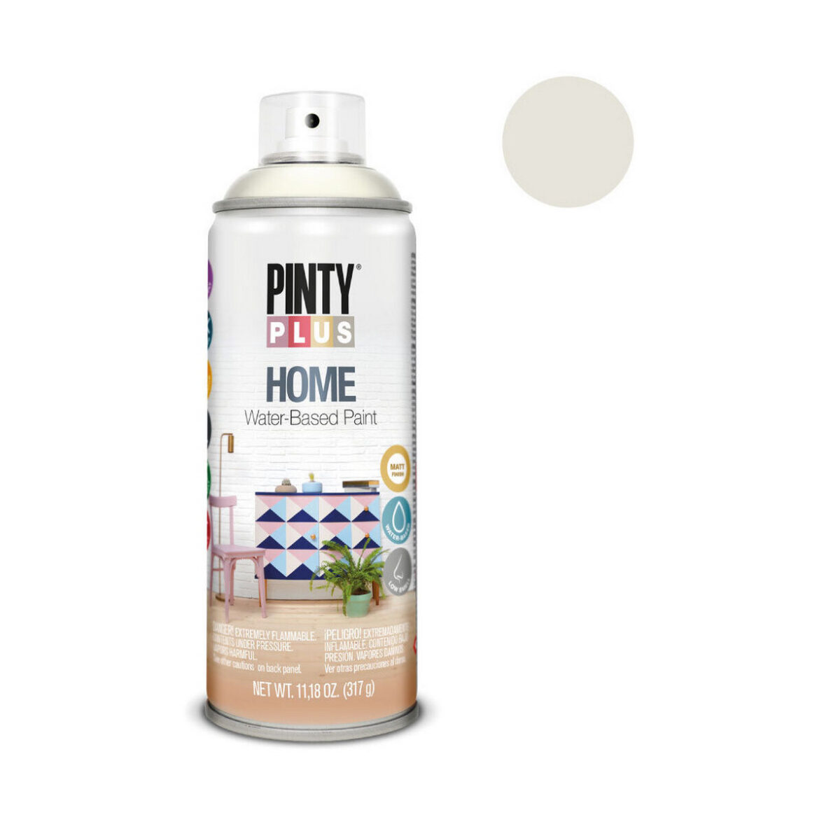 Pintura en spray Pintyplus Home HM113 400 ml White Linen - Imagen 3
