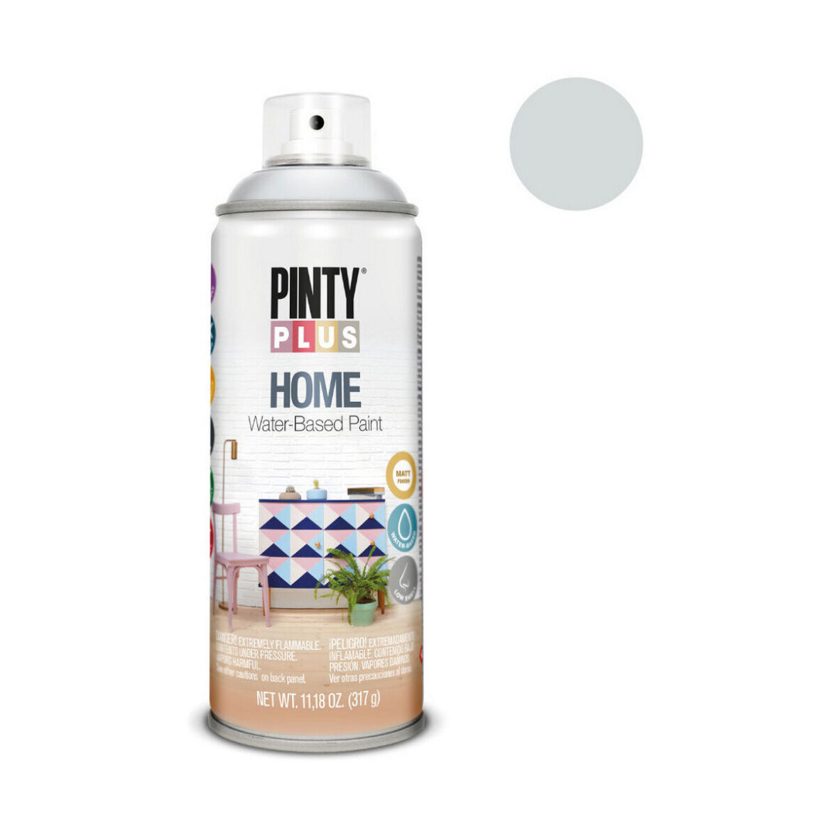 Pintura en spray Pintyplus Home HM120 400 ml Foggy Blue - Imagen 3