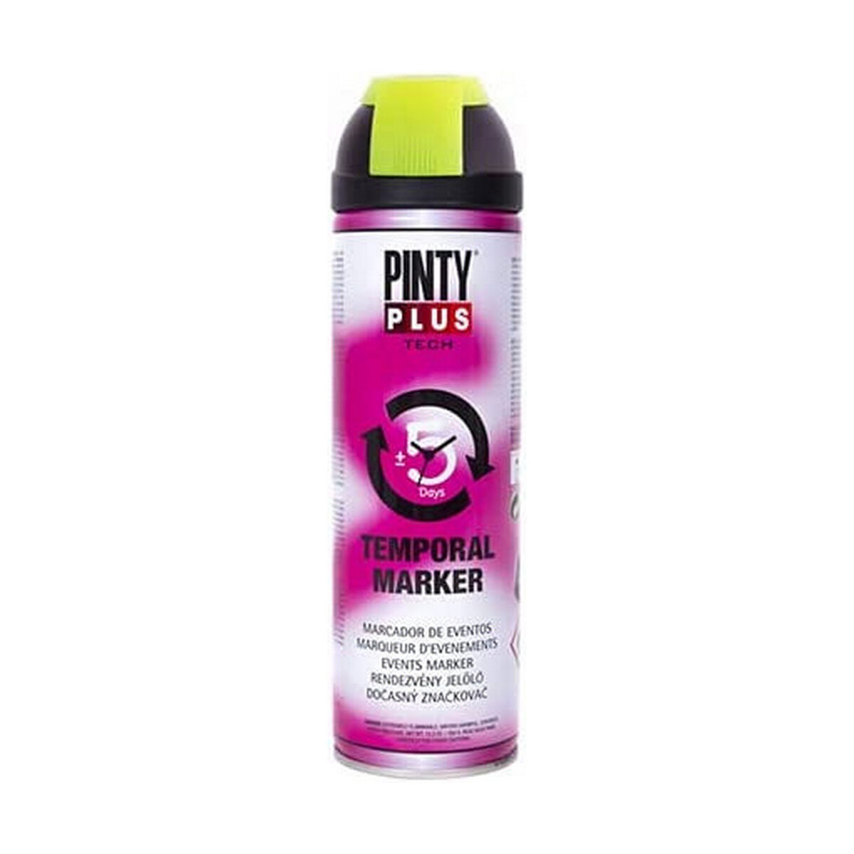 Pintura en spray Pintyplus Tech T146 Temporal Amarillo 500 ml