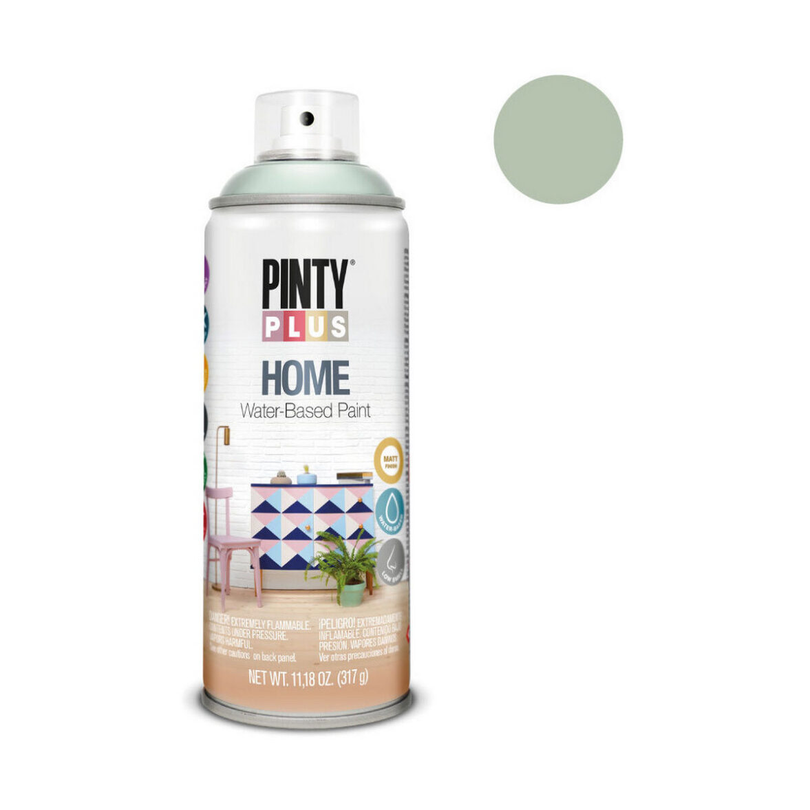 Pintura en spray Pintyplus Home HM415 400 ml Vintage Green - Imagen 3