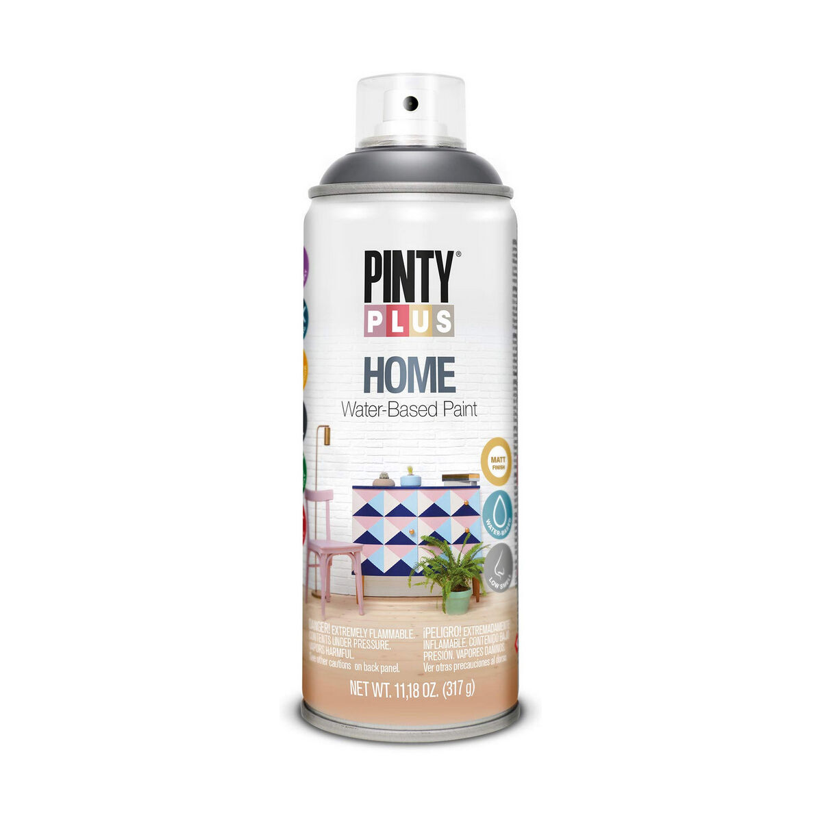 Pintura en spray Pintyplus Home HM438 400 ml Negro