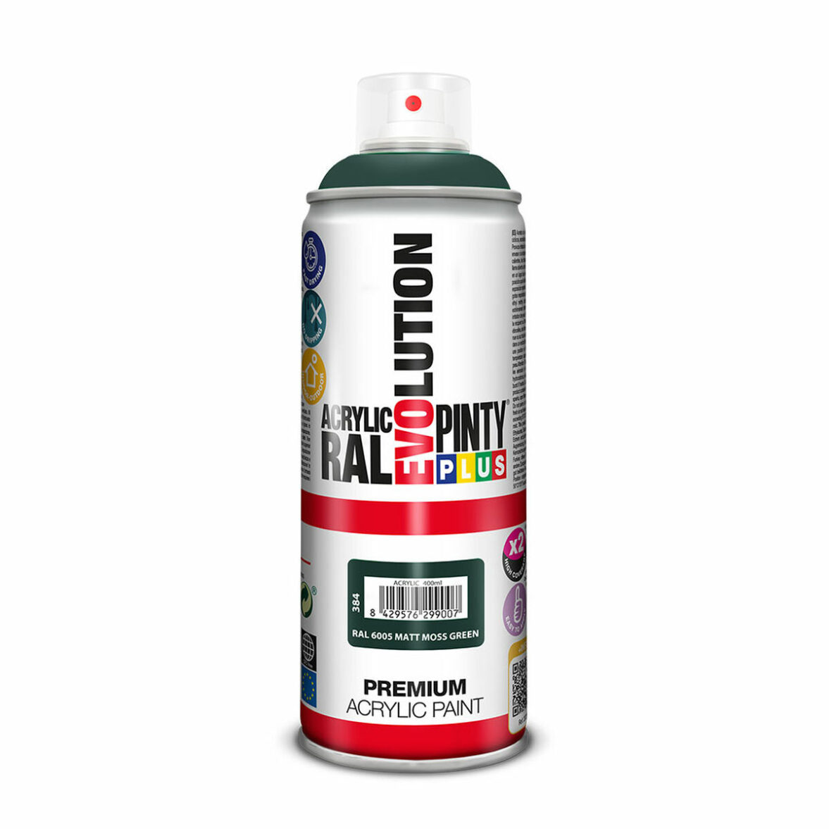 Pintura en spray Pintyplus Evolution RAL 6005 Moss Green 400 ml Mate