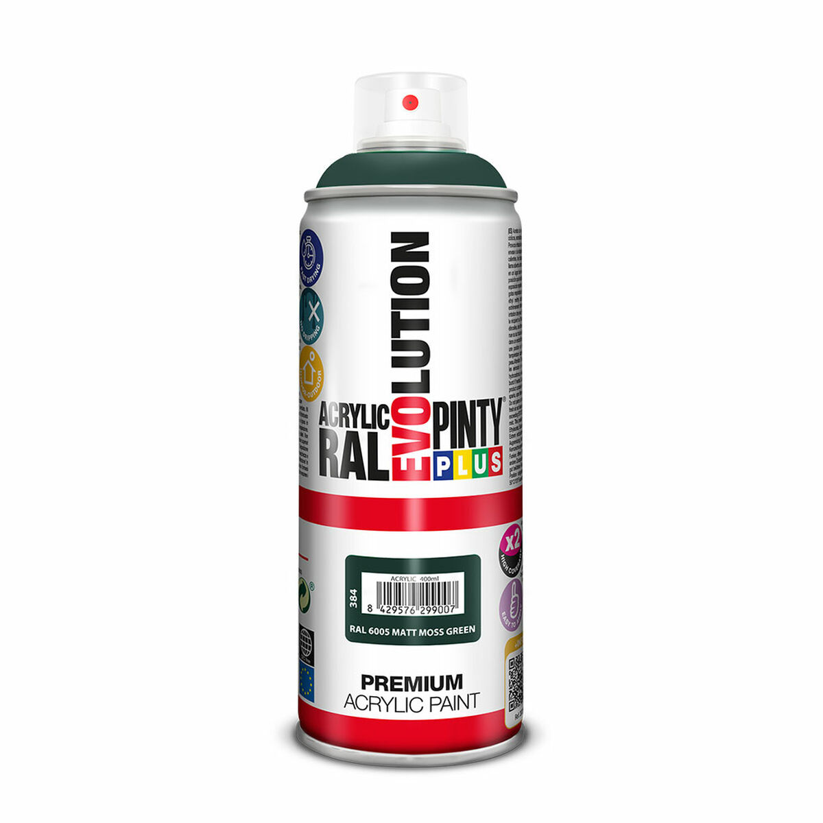 Pintura en spray Pintyplus Evolution RAL 6005 Moss Green 400 ml Mate
