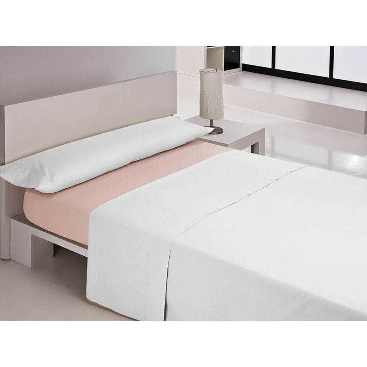 Sábana Bajera Ajustable Happy Home MIX COLORS Rosa Cama de 105 105 x 200 + 30 cm