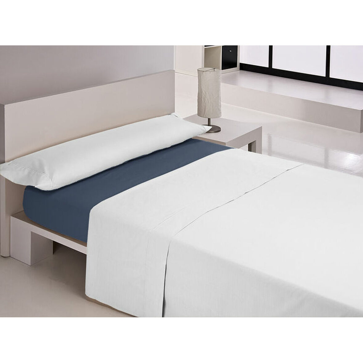 Sábana Bajera Ajustable Happy Home MIX COLORS Azul Cama de 160 160 x 200 + 30 cm