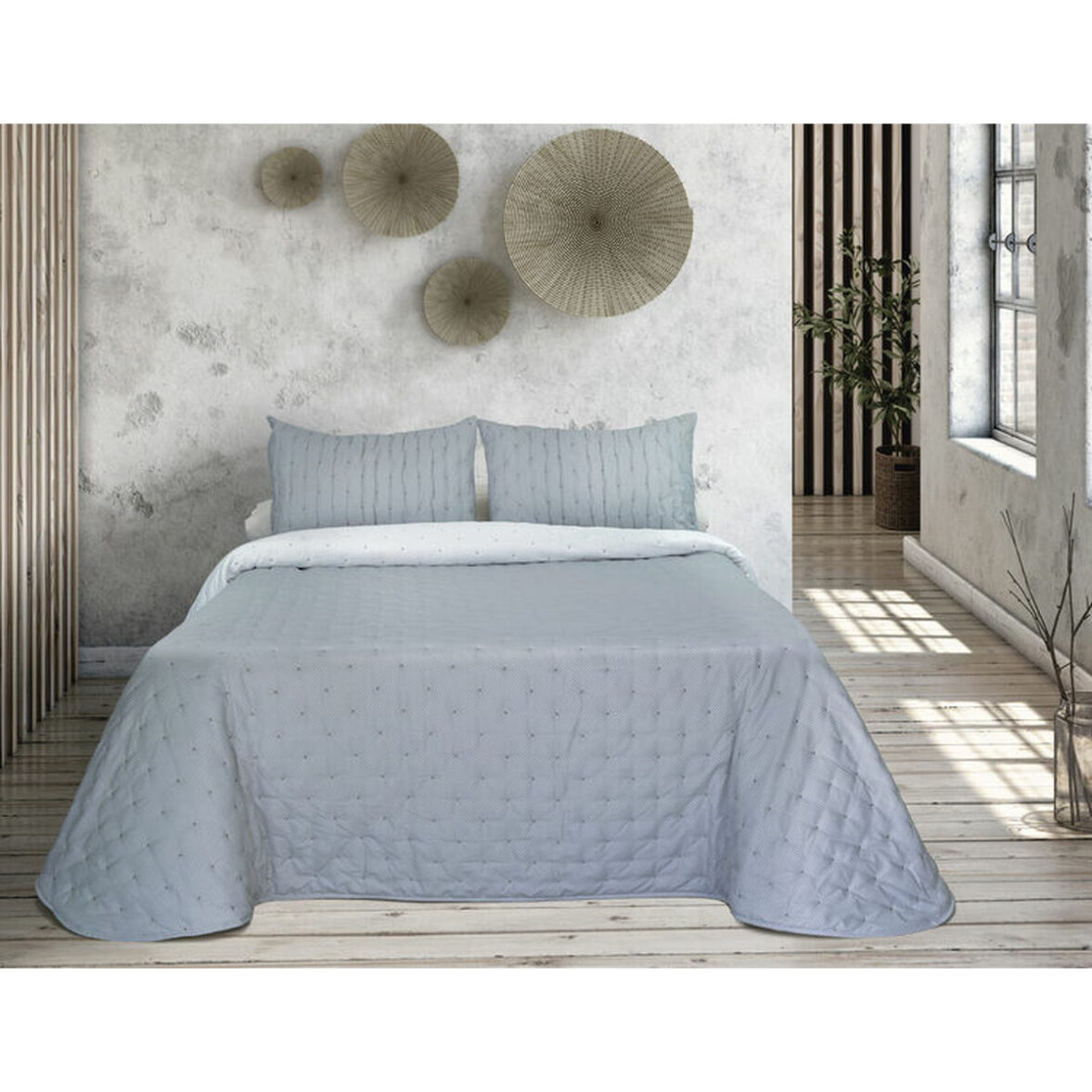 Colcha Pierre Cardin TRIANA Azul Cama de 135 (3 Piezas) - Imagen 4