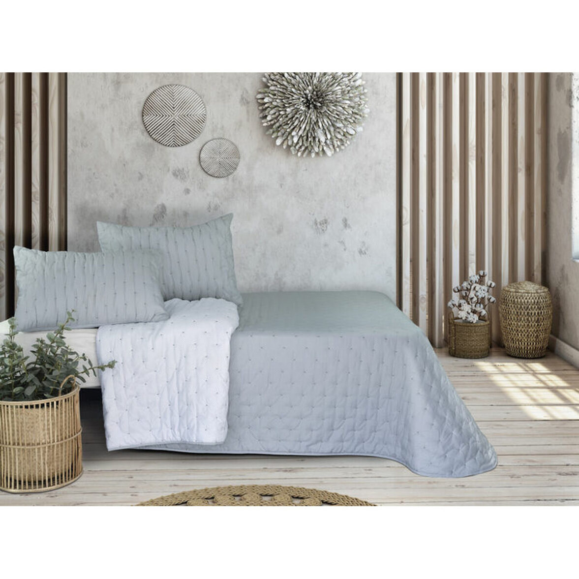 Colcha Pierre Cardin TRIANA Azul Cama de 135 (3 Piezas) - Imagen 3