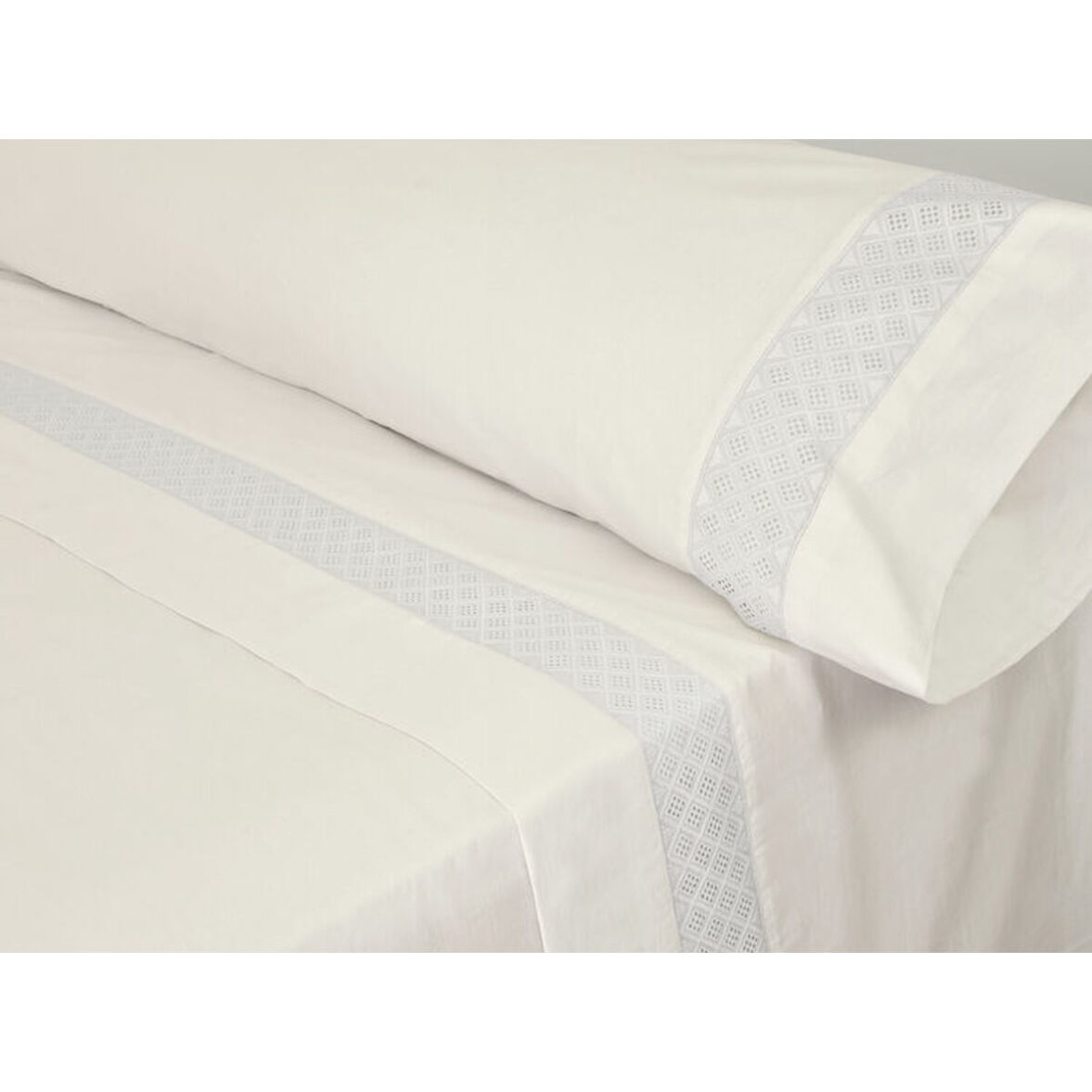 Juego de Sábanas Pierre Cardin ELISA Blanco Cama de 160 - Imagen 3