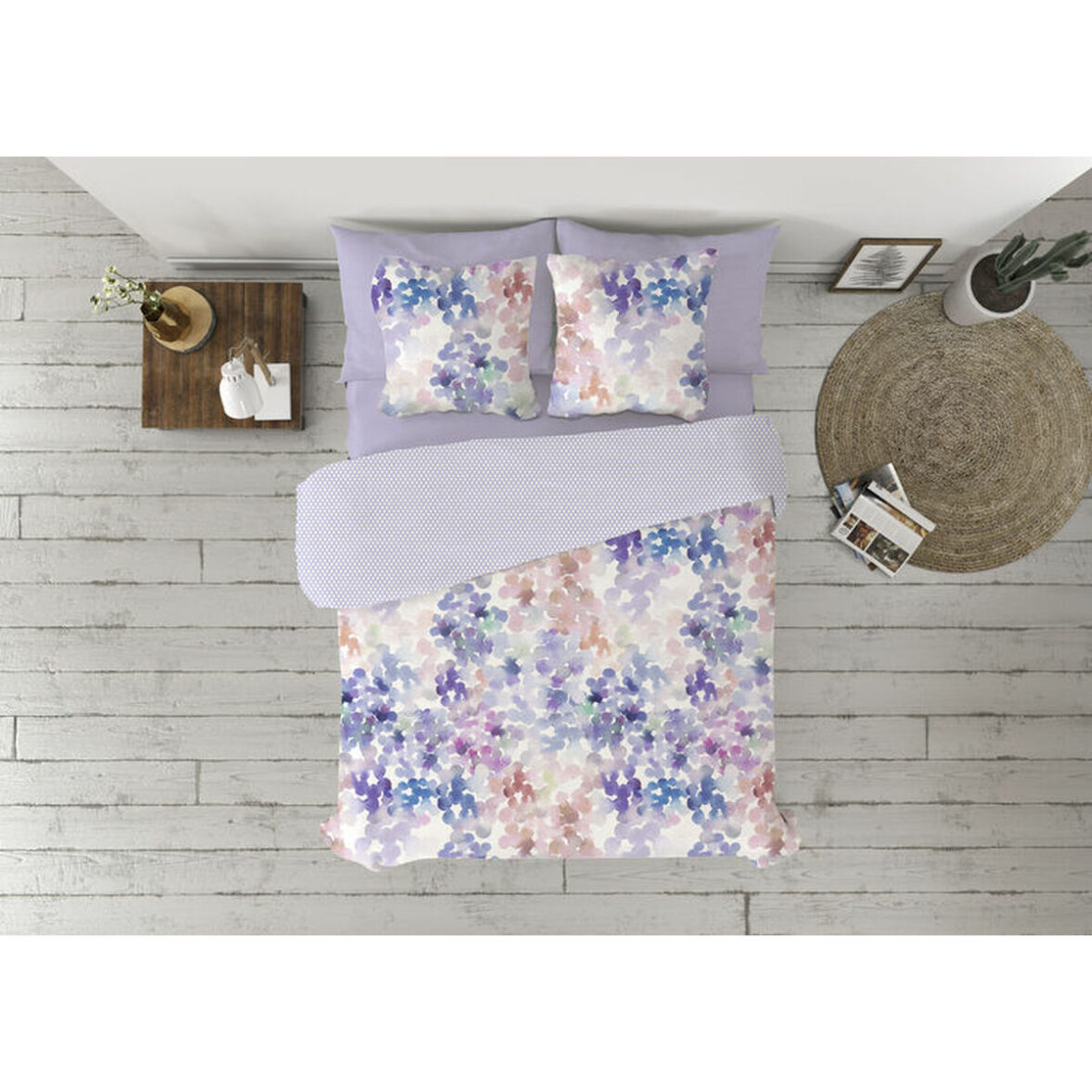 Juego de funda nórdica Pierre Cardin SARA Malva Cama de 90 3 Piezas - Imagen 3