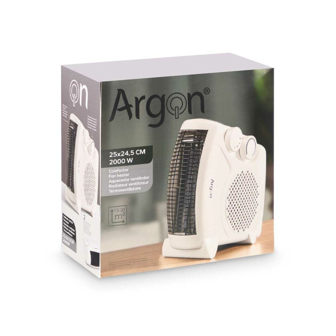Calefactor Vertical Argon W-HF1714 Blanco 2000 W - Imagen 4