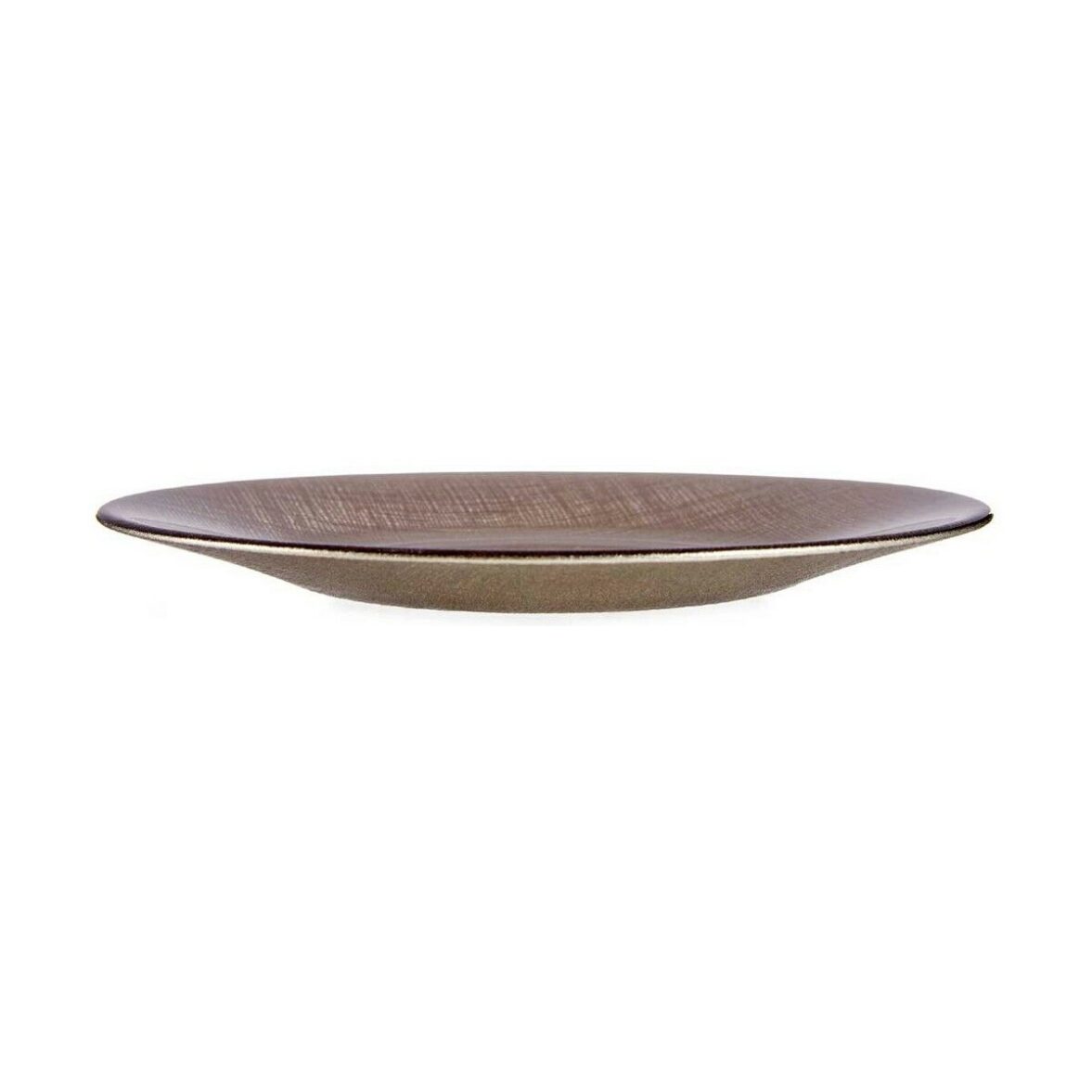 Plato Llano Vivalto 3239121P-5 Dorado Vidrio 21 x 2 x 21 cm - Imagen 3