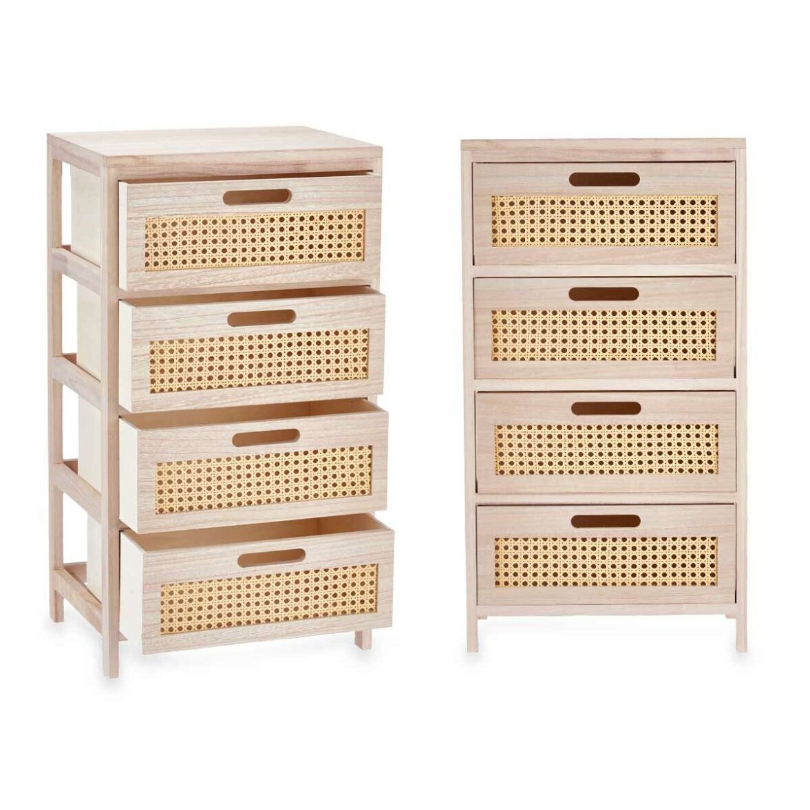 Cajonera GiftDecor Rattan Natural 40 x 73 x 29 cm 4 cajones - Imagen 5
