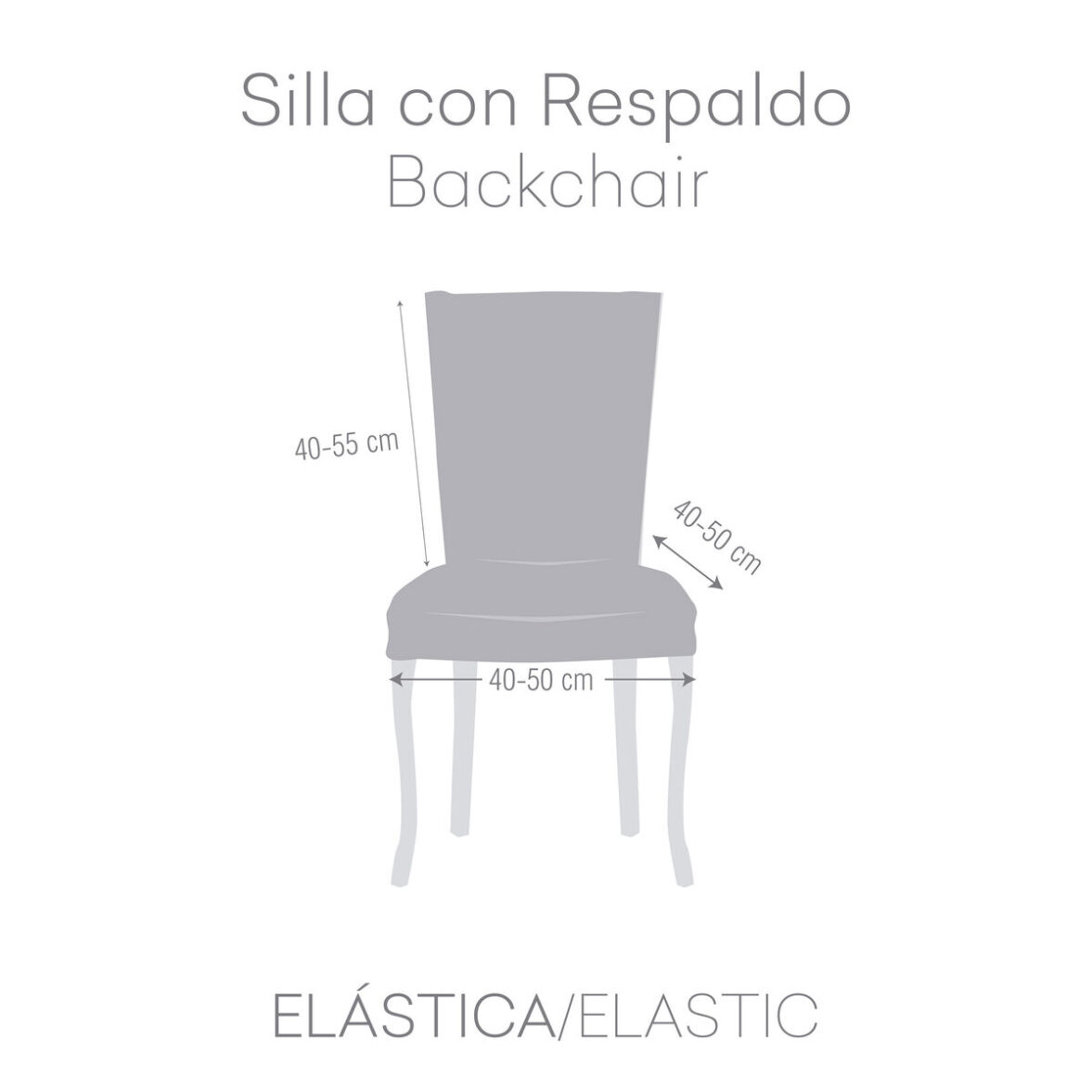 Funda para Silla Eysa TROYA Marrón claro 50 x 55 x 50 cm 2 Unidades - Imagen 6