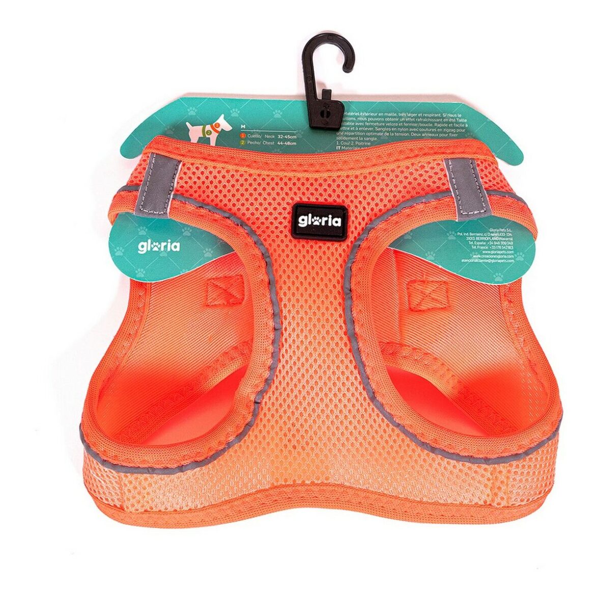 Arnés para Perro Gloria Air Mesh Trek Star Ajustable Naranja L (33,4-35 cm) - Imagen 3