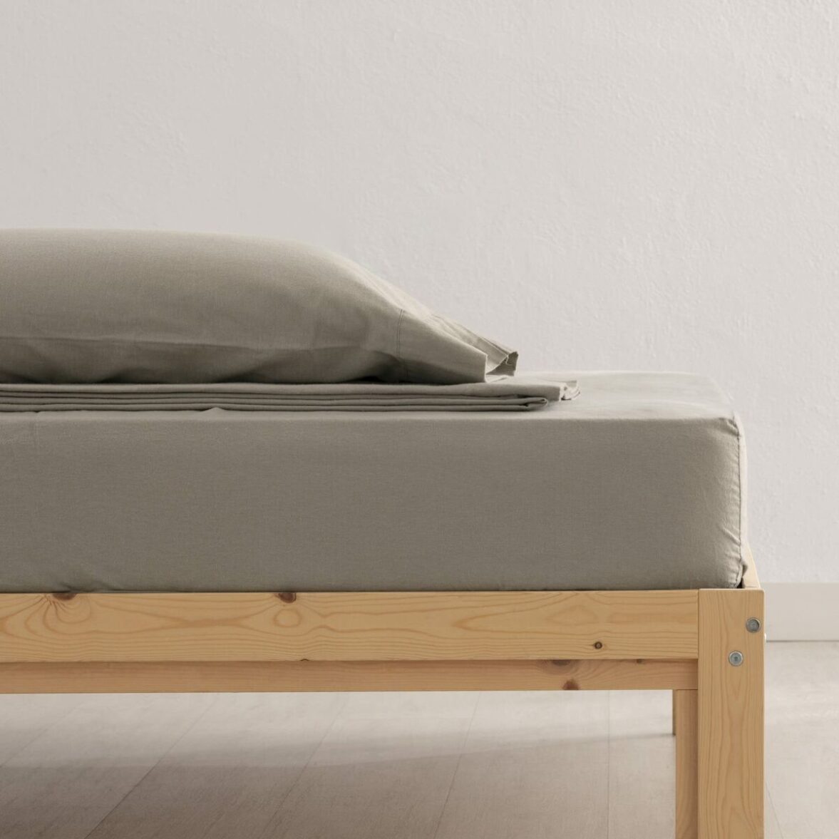 Juego de Sábanas SG Hogar Taupé Cama de 135 - Imagen 4