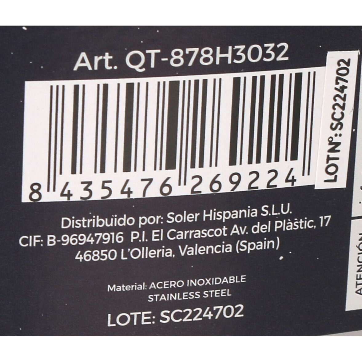 Cacerola Con Tapa Quttin Ø 32,8 cm 6 L - Imagen 3