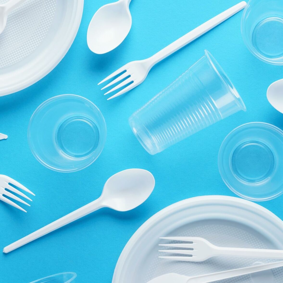 Set de platos reutilizables Maxi Products Blanco Plástico 100 Piezas - Imagen 4