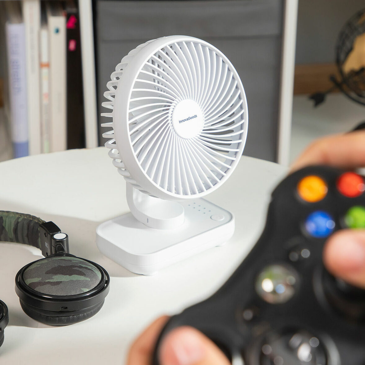 Ventilador de Escritorio Recargable Fanrec InnovaGoods Ø5,4'' 3600 mAh / 13,3 W - Imagen 5
