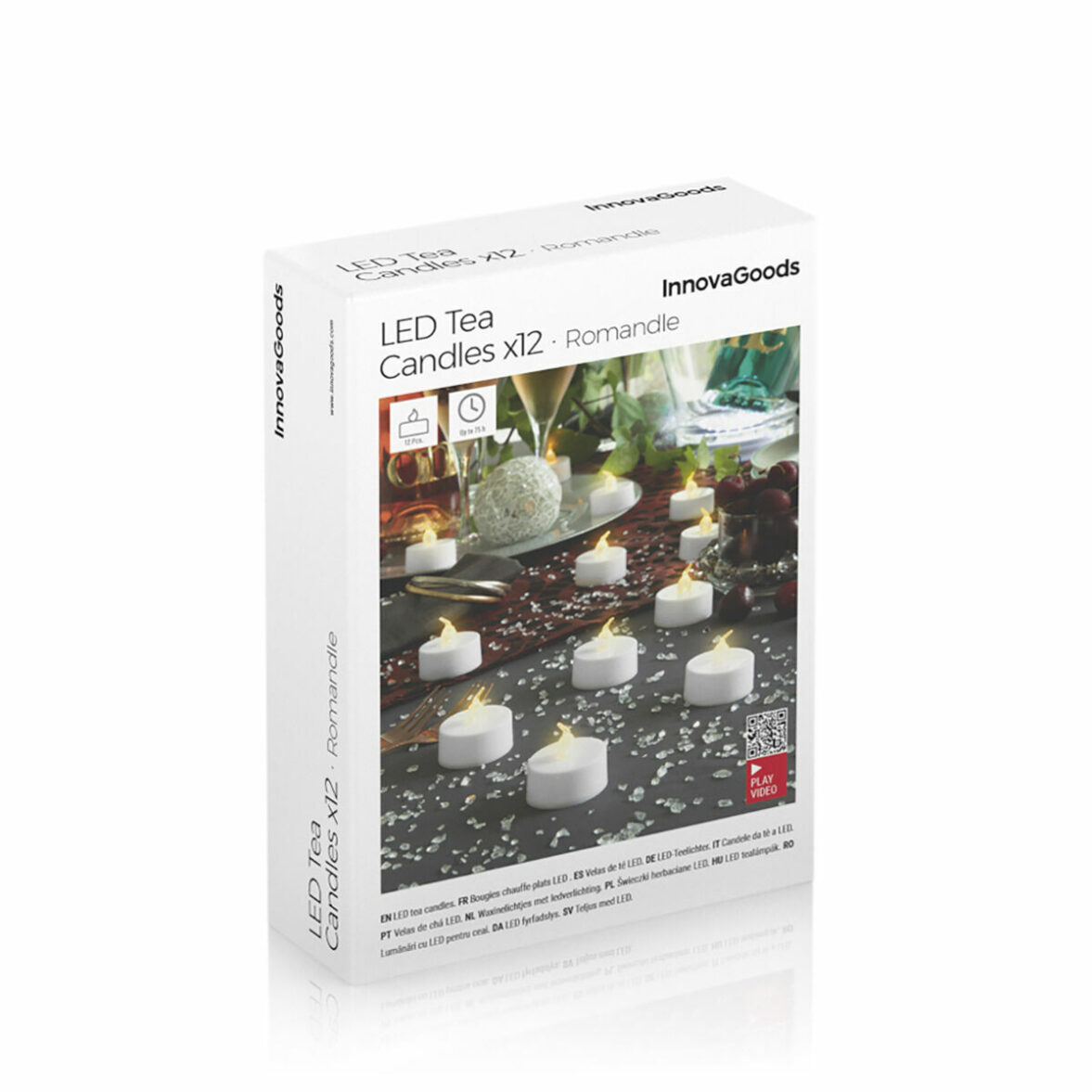 Set de Velas de Té LED Romandle InnovaGoods 12 Unidades - Imagen 5