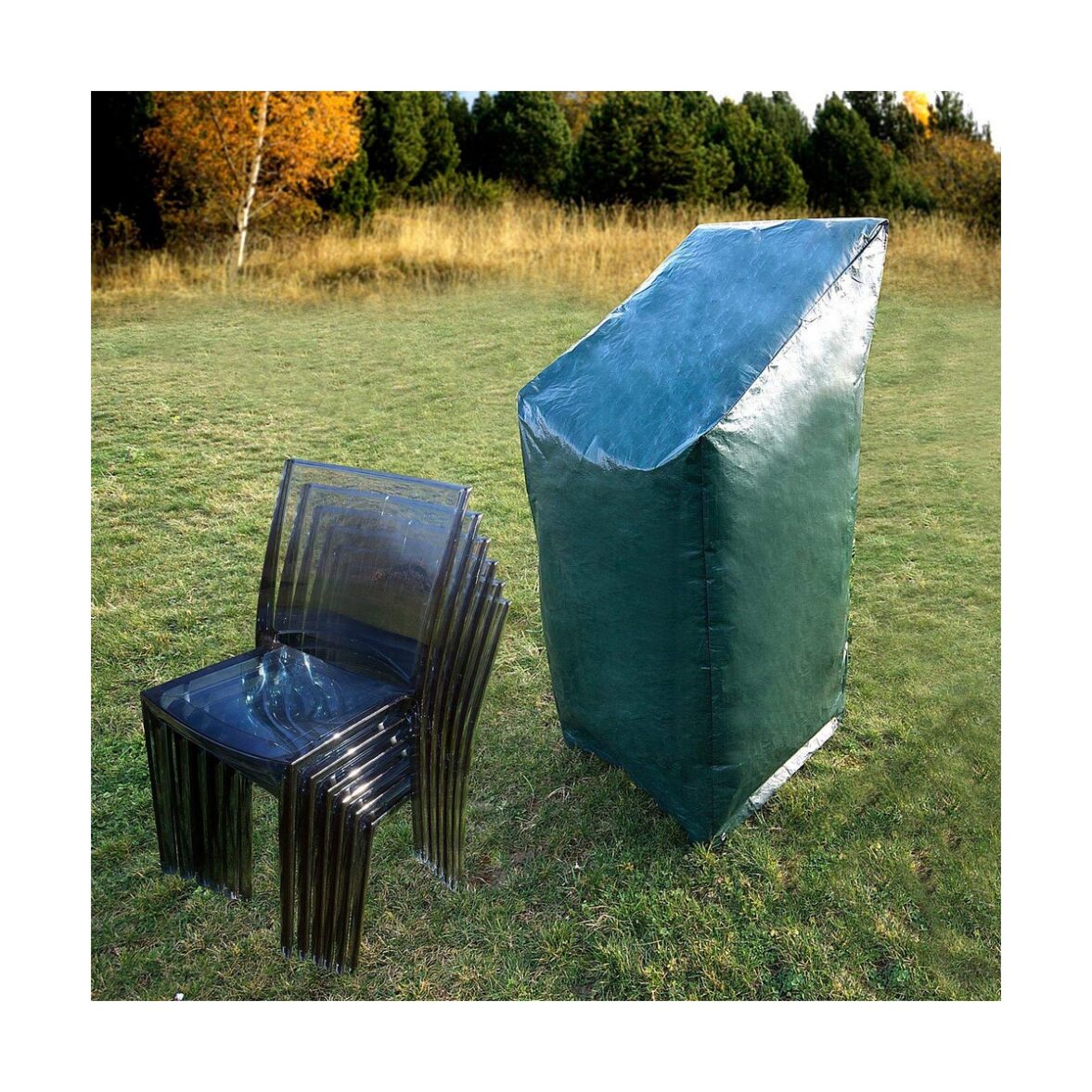 Funda para Silla Altadex Para sillas Verde Polietileno 68 x 68 x 110 cm - Imagen 4
