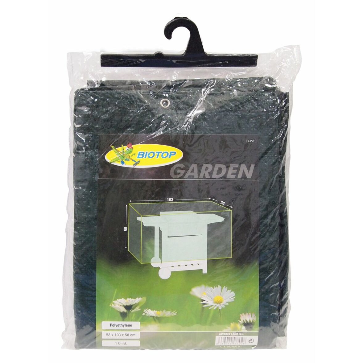 Funda Protectora para Barbacoa Altadex Verde Polietileno 103 x 58 x 58 cm - Imagen 7