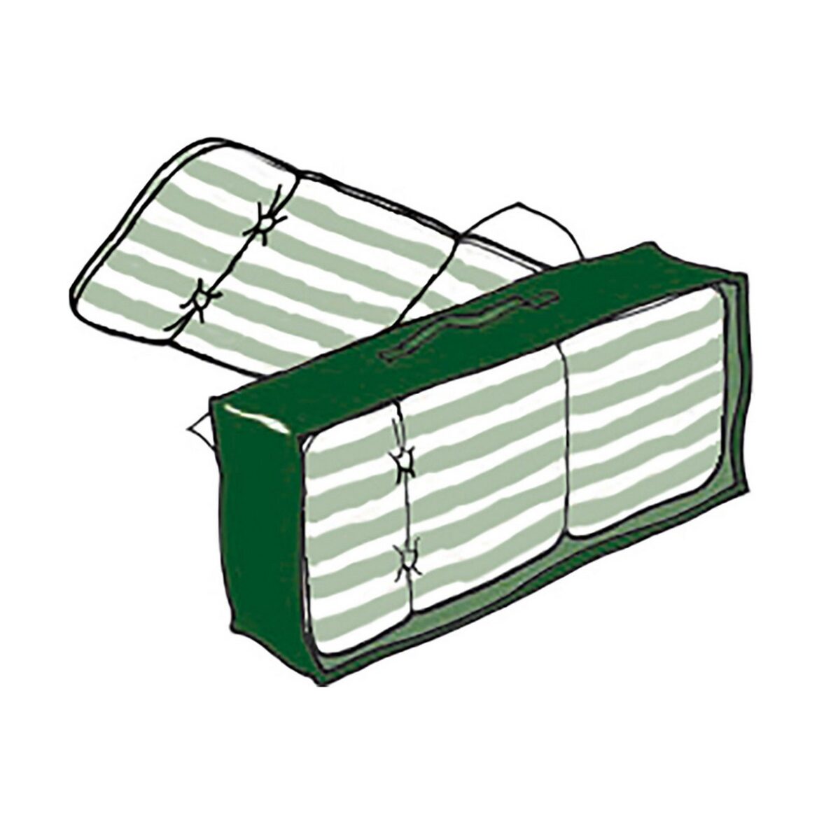 Funda Protectora Altadex Colchoneta/Esterilla Verde 37 x 128 x 57 cm - Imagen 3