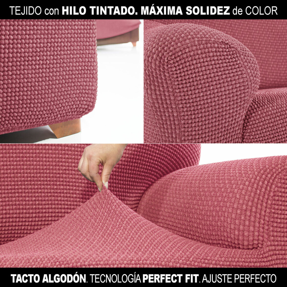 Funda para Sofá Sofaskins NIAGARA Rosa - Imagen 3