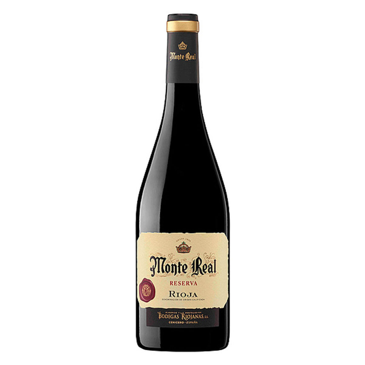 Jamón de Cebo Linaje Negro 100 g x 5 Botella de vino tinto 750 ml Monte Real - Imagen 3