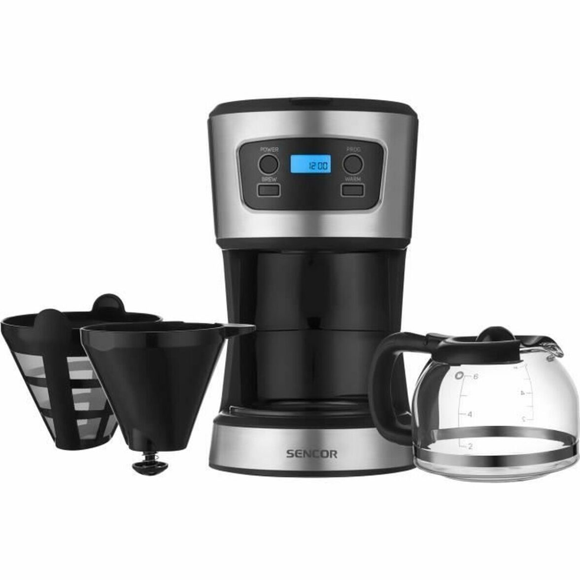 Cafetera de Goteo Sencor SCE 3700BK Negro Gris noir 700 W - Imagen 6