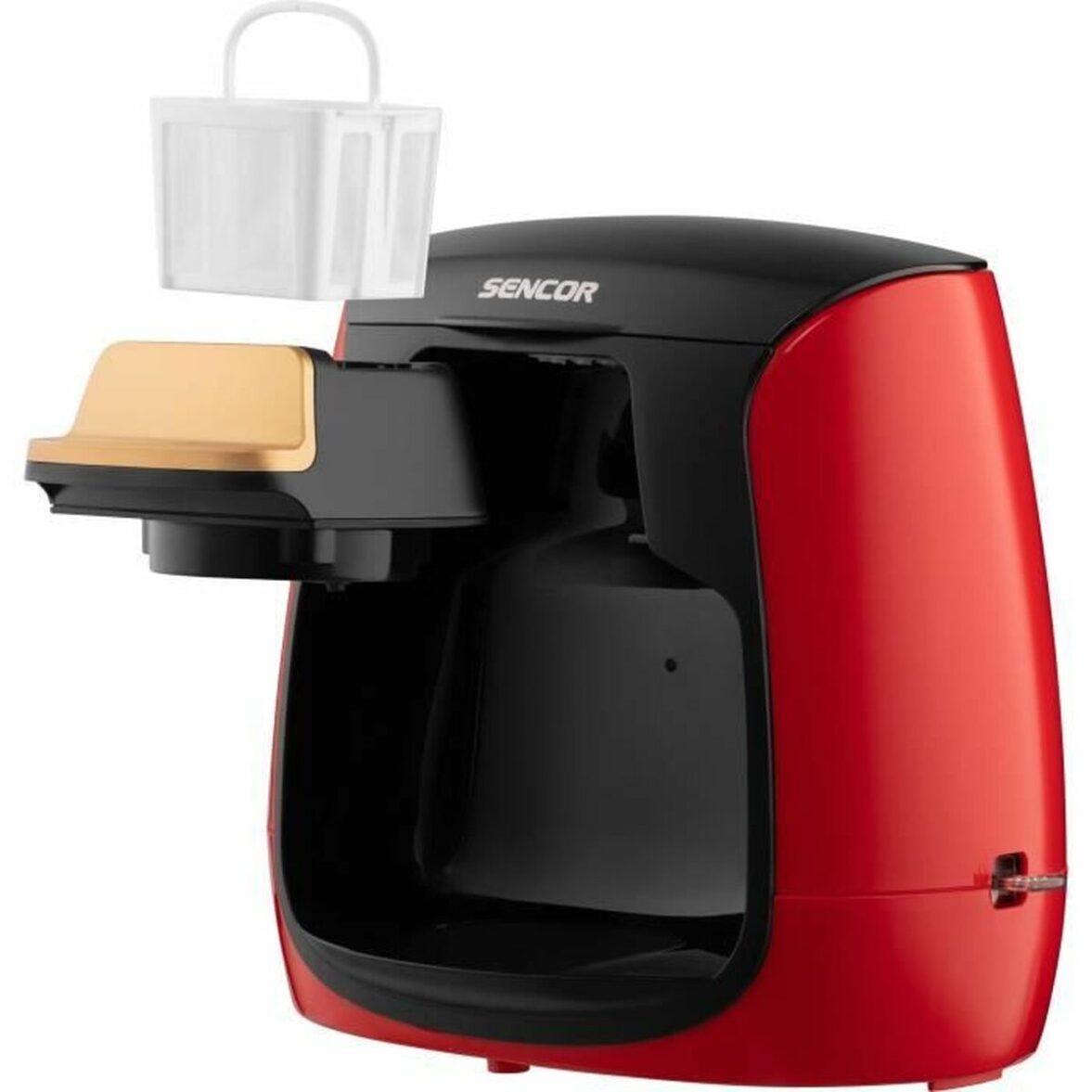 Cafetera de Goteo Sencor SCE 2101RD Rojo rouge noir 500 W - Imagen 4