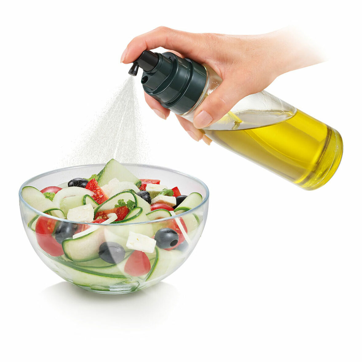 Pulverizador de Aceite o Vinagre Tescoma Grandchef Vidrio Plástico 250 ml Verde - Imagen 4