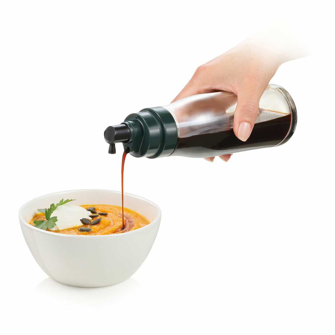 Pulverizador de Aceite o Vinagre Tescoma Grandchef Vidrio Plástico 250 ml Verde - Imagen 3