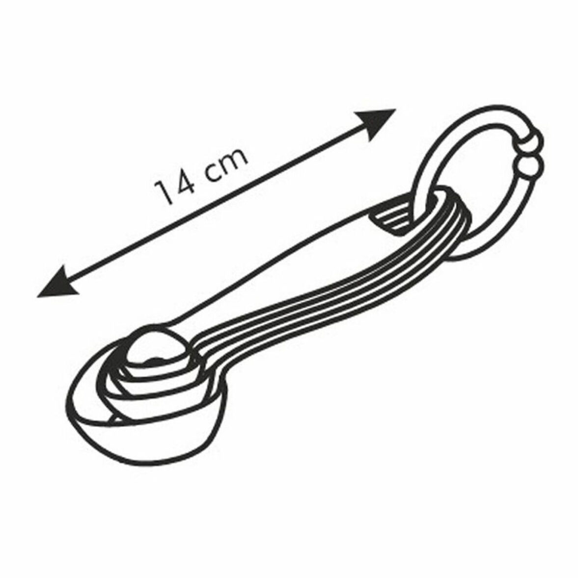Set de Cucharas Medidoras Tescoma Presto Plástico 4 Piezas - Imagen 3